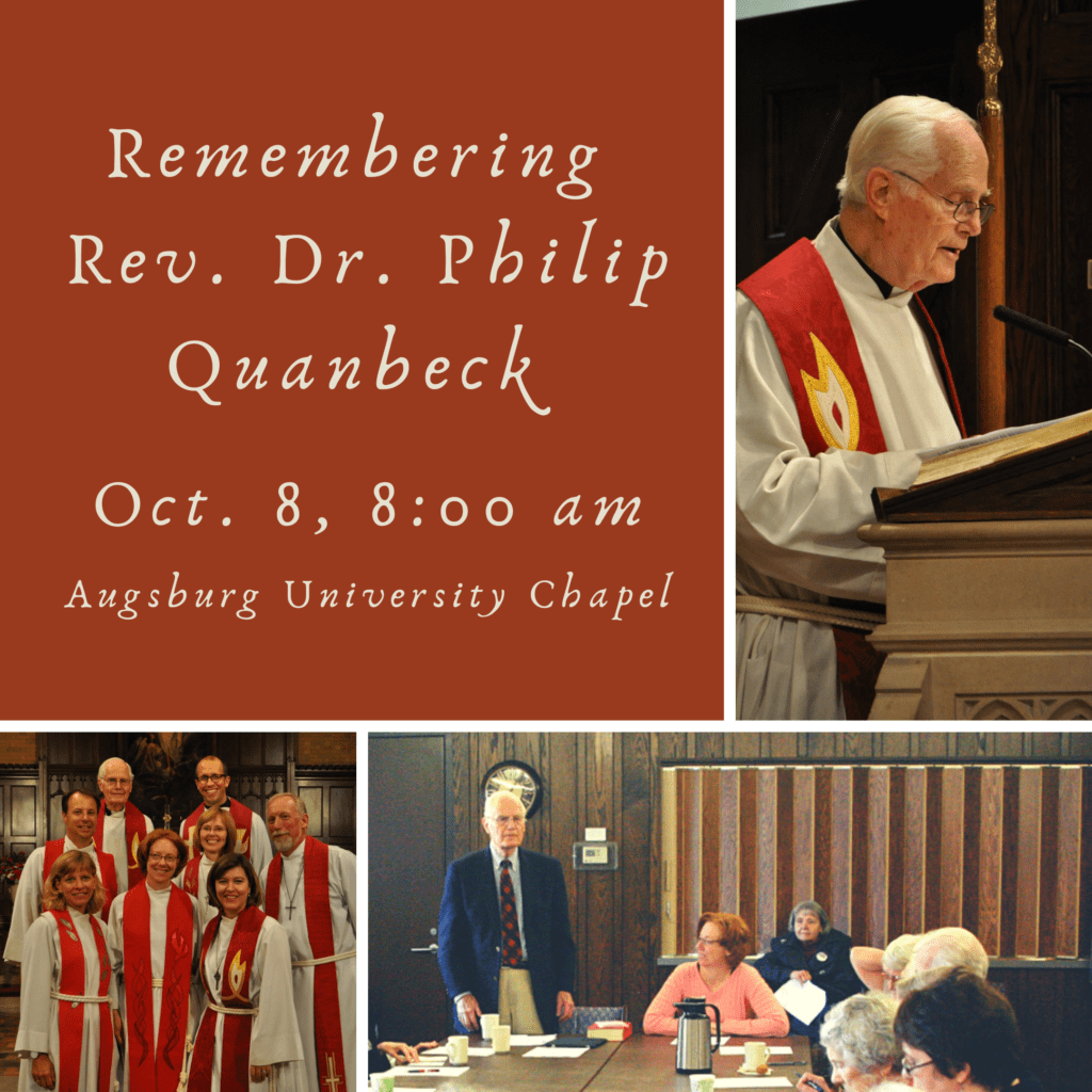Celebrating the Life and Legacy of Rev. Dr. Philip Quanbeck Bethlehem