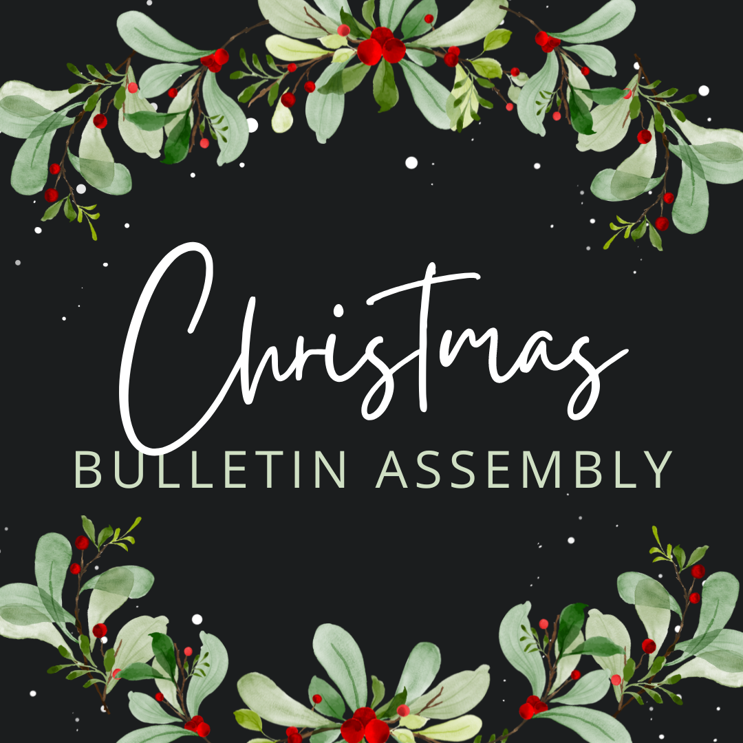 Christmas Bulletin Assembly Party (1080 x 1080 px)